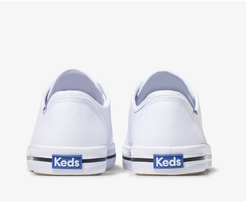 Womens Keds Sneakers - Kickstart - White - 1625-MUNXH